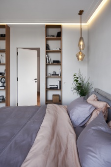 Фото интерьера спальни дома в скандинавском стиле