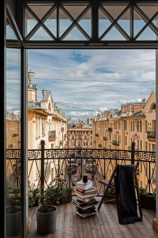 Фото интерьера балкона квартиры в скандинавском стиле