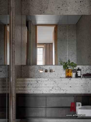 Фото интерьера санузла квартиры в стиле эко