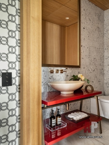 Фото интерьера гостевого санузла квартиры в стиле эко