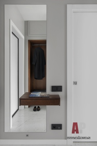 Фото интерьера входной зоны квартиры в скандинавском стиле