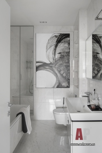 Фото интерьера санузла квартиры в скандинавском стиле