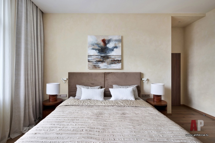 Фото интерьера спальни квартиры в стиле эко