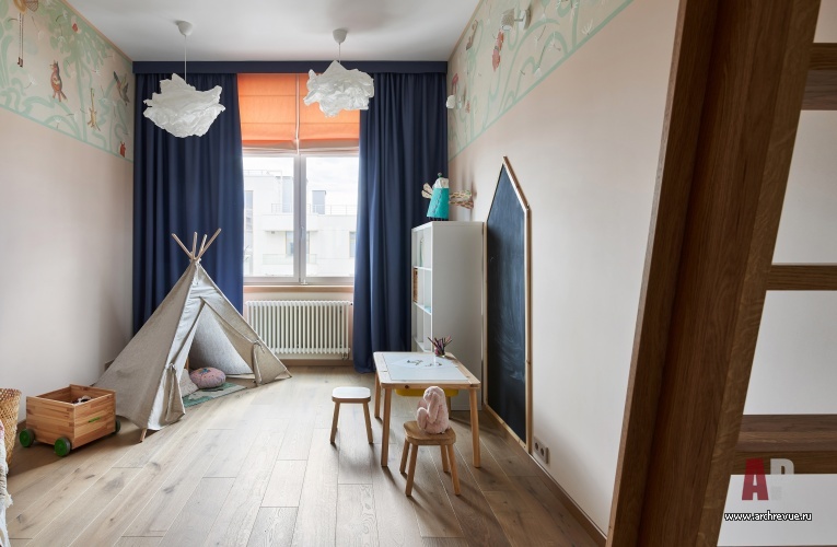 Фото интерьера детской квартиры в стиле эко
