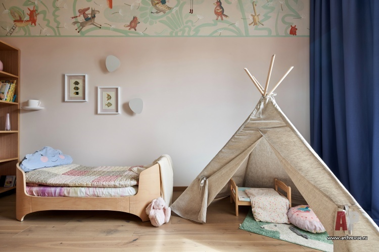 Фото интерьера детской квартиры в стиле эко