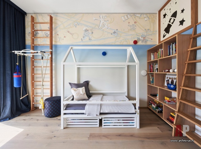 Фото интерьера детской квартиры в стиле эко