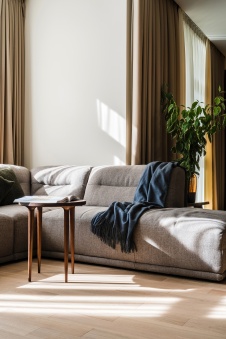 Фото интерьера гостиной квартиры в стиле минимализм