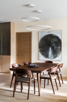 Фото интерьера столовой квартиры в стиле минимализм