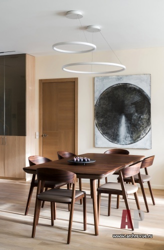 Фото интерьера столовой квартиры в стиле минимализм