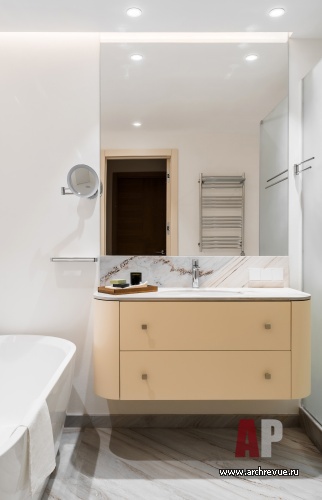 Фото интерьера санузла квартиры в стиле минимализм