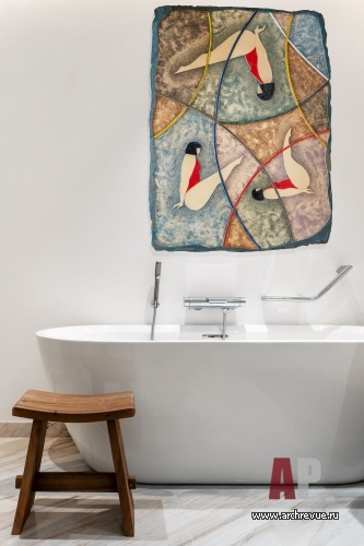 Фото интерьера ванной квартиры в стиле минимализм