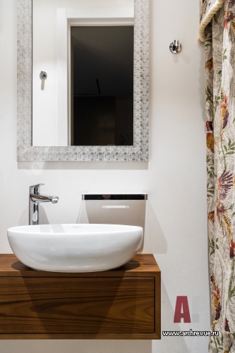 Фото интерьера гостевого санузла квартиры в стиле минимализм