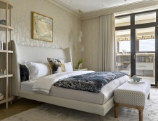 Фото интерьера спальни квартиры в стиле фьюжн