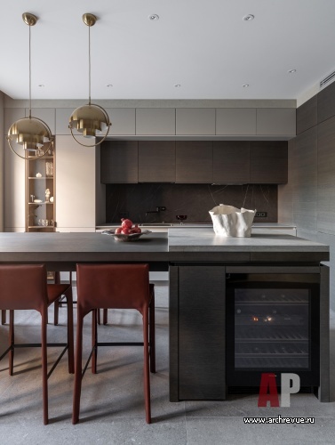 Фото интерьера кухни квартиры в стиле фьюжн