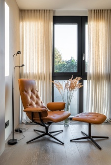 Фото интерьера кабинета квартиры в стиле фьюжн