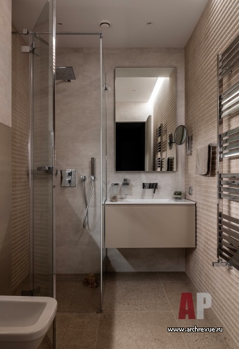 Фото интерьера санузла квартиры в стиле фьюжн