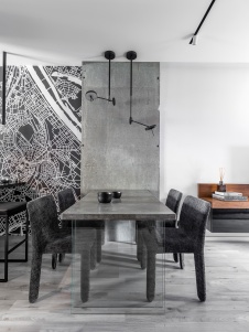 Фото интерьера столовой квартиры в стиле минимализм