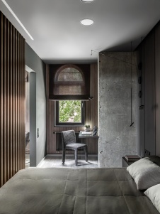 Фото интерьера спальни квартиры в стиле минимализм