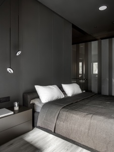 Фото интерьера спальни квартиры в стиле минимализм