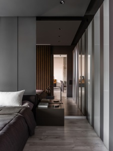 Фото интерьера спальни квартиры в стиле минимализм