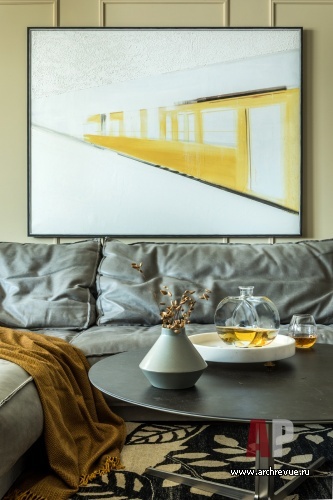 Фото интерьера гостиной квартиры в американском стиле