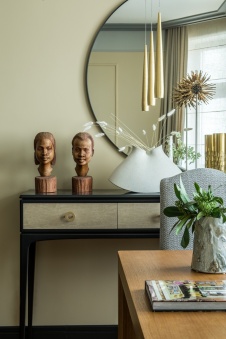 Фото интерьера гостиной квартиры в американском стиле