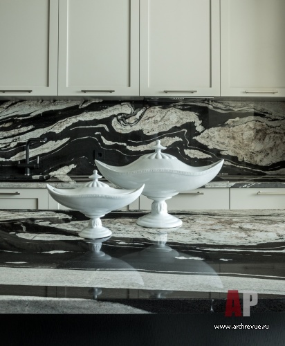 Фото интерьера кухни квартиры в американском стиле