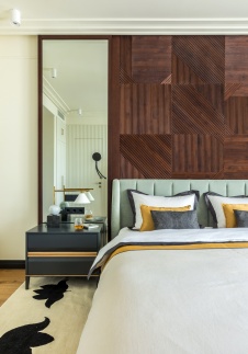 Фото интерьера спальни квартиры в американском стиле