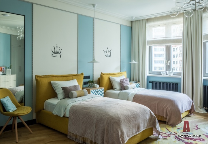 Фото интерьера детской квартиры в американском стиле