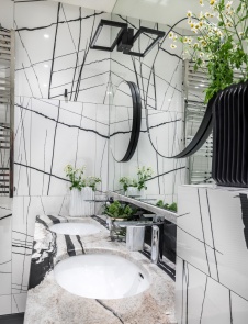 Фото интерьера санузла квартиры в американском стиле