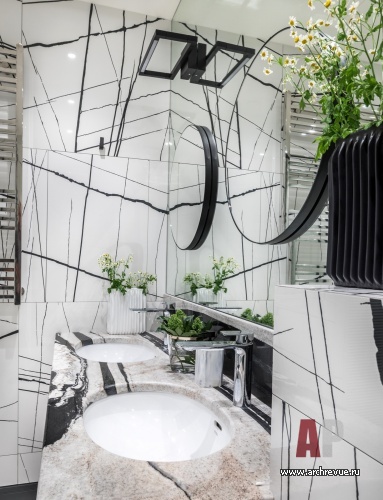 Фото интерьера санузла квартиры в американском стиле