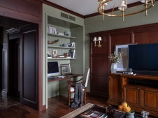 Фото интерьера гостиной квартиры в американском стиле