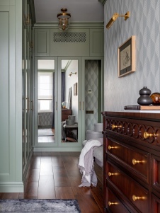 Фото интерьера спальни квартиры в американском стиле