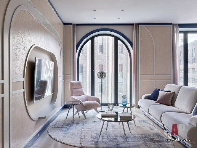 Фото интерьера зоны отдыха квартиры в стиле фьюжн