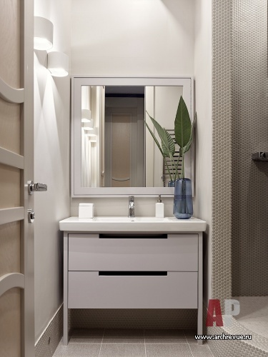 Фото интерьера санузла квартиры в стиле фьюжн