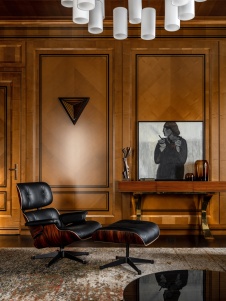 Фото интерьера зоны отдыха дома в стиле неоклассика