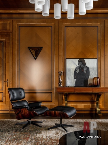 Фото интерьера зоны отдыха дома в стиле неоклассика