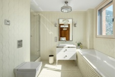 Фото интерьера ванной пентхауса в стиле ар-деко