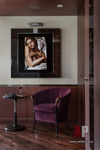 Фото интерьера гостевой пентхауса в стиле ар-деко