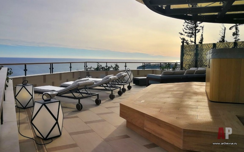 Фото интерьера террасы пентхауса в стиле ар-деко