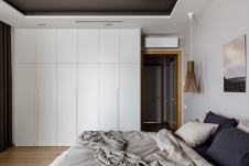 Фото интерьера спальни квартиры в скандинавском стиле