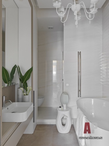 Фото интерьера ванной квартиры в стиле эко