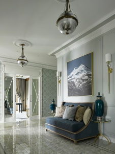 Фото интерьера входной зоны квартиры в американском стиле