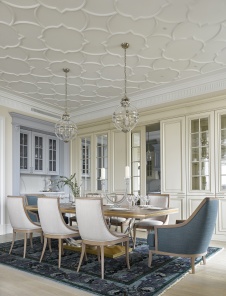 Фото интерьера столовой квартиры в американском стиле