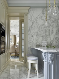 Фото интерьера кухни квартиры в американском стиле