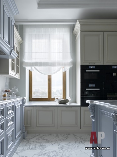 Фото интерьера кухни квартиры в американском стиле