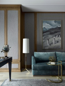 Фото интерьера кабинета квартиры в американском стиле