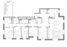 План объединения двух квартир в ЖК «Смольный Парк», Санкт-Петербург.
