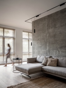 Фото интерьера гостиной квартиры в стиле минимализм