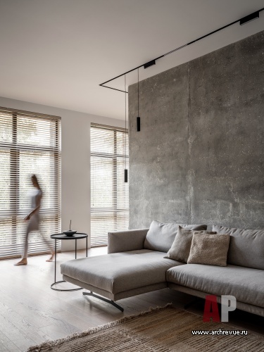 Фото интерьера гостиной квартиры в стиле минимализм